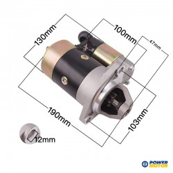 Motor de partida antihorario